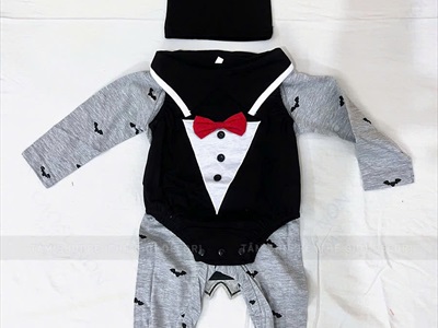 Bộ đồ hóa trang Dracula sừng đỏ cho bé [Vải xịn - 85/90cm] BOHOATRANG-15