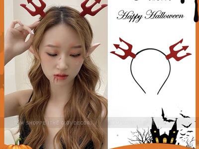 Cài tóc Halloween phụ kiện nỉ đơn giản [Dễ thương - Nhiều kiểu] CAITOC-HLW-01