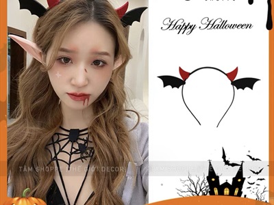 Cài tóc Halloween phụ kiện nỉ đơn giản [Dễ thương - Nhiều kiểu] CAITOC-HLW-01