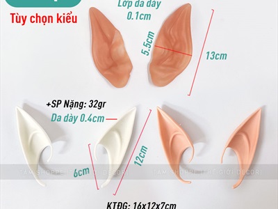 Cặp 2 lỗ tai nhọn yêu tinh [Vừa vặn - Nhiều kiểu] LOTAI-01