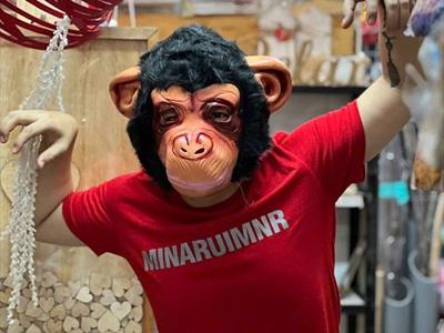 Mặt nạ con khỉ Lazy song vui nhộn [Cao su/ Người lớn] MATNA-134