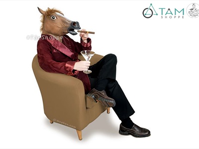 Mặt nạ hoá trang đầu trâu đầu ngựa 3D [Cao su/ Người lớn] MATNA-135