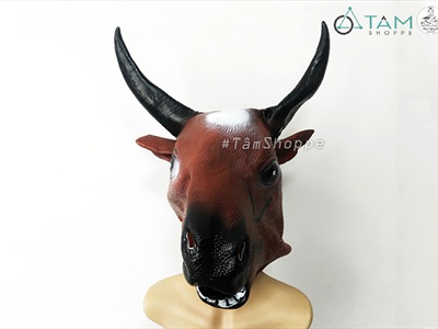Mặt nạ hoá trang đầu trâu đầu ngựa 3D [Cao su/ Người lớn] MATNA-135