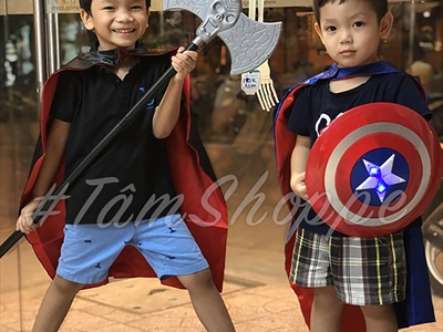 Mặt nạ siêu anh hùng nhựa cho bé [Nhiều kiểu - Led/ không led] MATNA-125