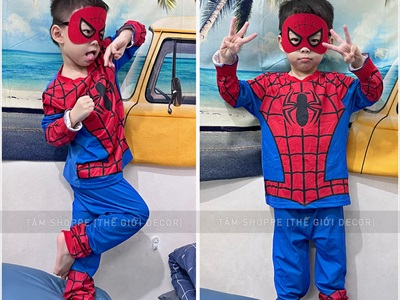 Mặt nạ siêu anh hùng vải nỉ cho bé [Nửa mặt - Mềm và êm] MATNA-124