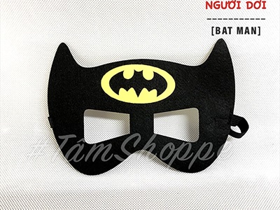 Mặt nạ siêu anh hùng vải nỉ cho bé [Nửa mặt - Mềm và êm] MATNA-124