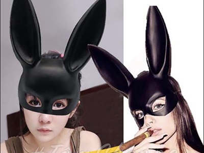 Mặt nạ thỏ Bunny tai dài hoá trang sexy [Nửa mặt trên - 2 màu] MATNA-129