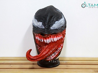Mặt nạ Venom 3D lưỡi dài kinh dị [Cao su/ Người lớn] MATNA-138
