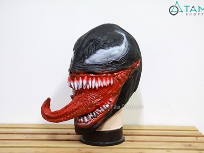 Mặt nạ Venom 3D lưỡi dài kinh dị [Cao su/ Người lớn] MATNA-138