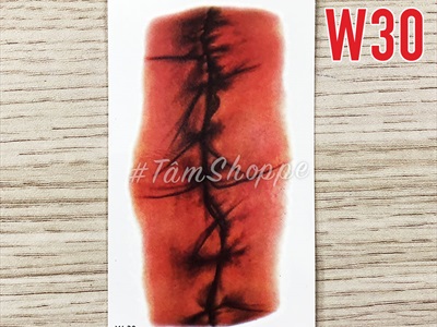 Miếng dán hình xăm giả sẹo, hoạ tiết hoá trang [Nhiều kiểu - Dễ dán] HINHXAM-01