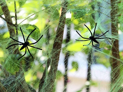 Bịch tơ nhện trang trí sợi mảnh như thật (20gr tơ + 2 nhện) TONHEN-01