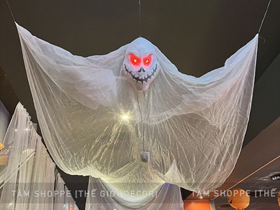 Bộ cảm ứng điện tử mắt đèn Led đỏ phát tiếng cười kinh dị Halloween LED-BOCAMUNG-01