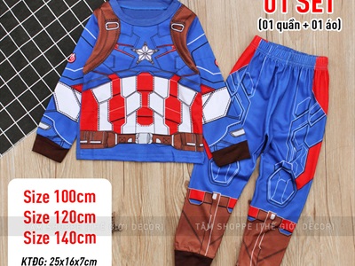 Bộ đồ hóa trang siêu anh hùng đồ bộ (quần + áo) BOHOATRANG-04