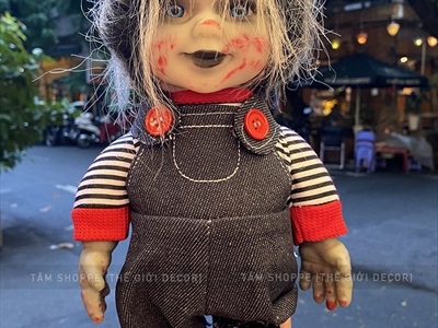 Búp bê Halloween điện tử biết đi biết nói (cảm ứng tiếng động - tặng Pin) HLW-MAQUY-06