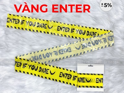 Dây băng cảnh báo nilon 4 kiểu [Dài 5m - Bản 8cm] DAYBANG-04