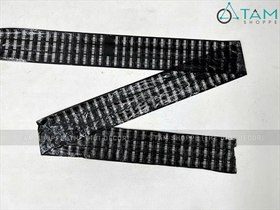 Dây băng đen sọc mã vạch nhẹ bay bay [Dài 5m - Hiệu ứng đẹp] DAYBANG-03