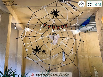 Dây banner nỉ Happy Halloween - Treats - Boo - Eek [Kèm dây - Nhiều kiểu] BANER-HLW-07