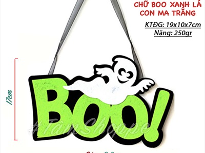 Dây banner nỉ Happy Halloween - Treats - Boo - Eek [Kèm dây - Nhiều kiểu] BANER-HLW-07