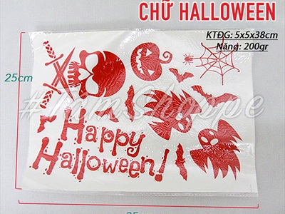 Decal Halloween dán kính tay chân máu khổ 80x80cm [Có keo - Chi tiết rời] DECAL-HLW-07