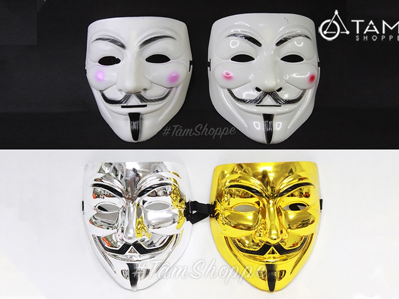 Mua Mặt nạ Hacker Anonymous - Mặt nạ hóa trang Halloween dành cho nam và nữ  - Yeep