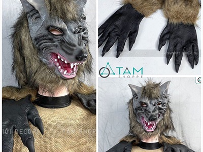 Mặt nạ và găng tay hóa trang người sói MATNA-95