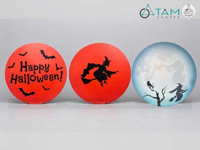 Mặt trăng Halloween tròn Formex 5ly ĐK60cm [Tặng móc treo] FORM-HLW-01