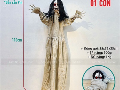 Mô hình con ma búp bê trang trí [Nhiều kiểu/ Kinh dị] HLW-MAQUY-45