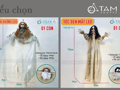 Mô hình con ma búp bê trang trí [Nhiều kiểu/ Kinh dị] HLW-MAQUY-45