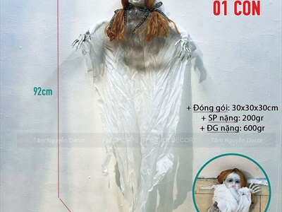 Mô hình con ma búp bê trang trí [Nhiều kiểu/ Kinh dị] HLW-MAQUY-45