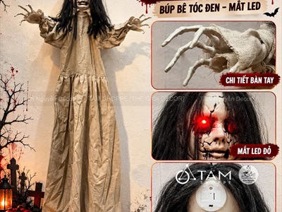 Mô hình con ma búp bê trang trí [Nhiều kiểu/ Kinh dị] HLW-MAQUY-45