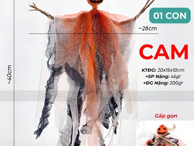 Mô hình con ma đầu tỏi 40cm [Ngộ nghĩnh - Nhiều kiểu] HLW-MAQUY-39