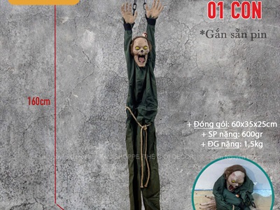 Mô hình con ma treo xích co giật gào thét [Cảm ứng/ Kinh dị] HLW-MAQUY-46