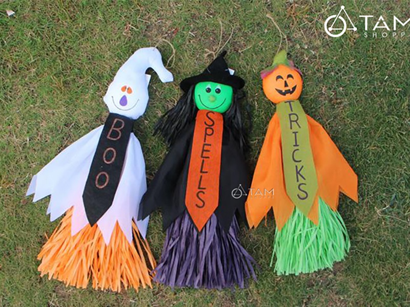 Mô hình con ma giấy thủ công cà vạt lớn [Dài 60cm - Nhiều kiểu] HLW-MAQUY-35