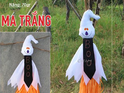 Mô hình con ma giấy thủ công cà vạt lớn [Dài 60cm - Nhiều kiểu] HLW-MAQUY-35