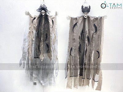 Mô hình con ma cô dâu chú rể vải be đế chế hắc ám [Dài 90cm] HLW-MAQUY-33