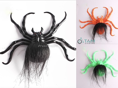 Mô hình con nhện Monster 3 màu [ĐK 20cm - Hít kính] TCV-NHEN-08