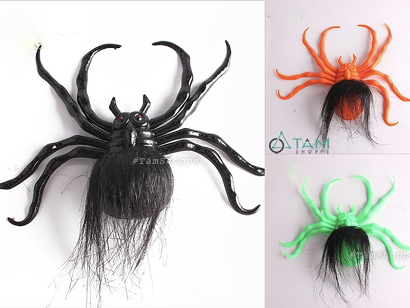 Mô hình con nhện Monster 3 màu [ĐK 20cm - Hít kính] TCV-NHEN-08