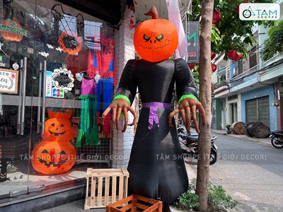 Mô hình Halloween khổng lồ bơm hơi tự động nhiều kiểu [Vải dày - Bơm xịn] BOMHOI-HLW-01