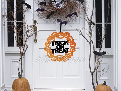 Mô hình treo Halloween vải nỉ phối màu nhiều kiểu HLW-TREO-NI-01