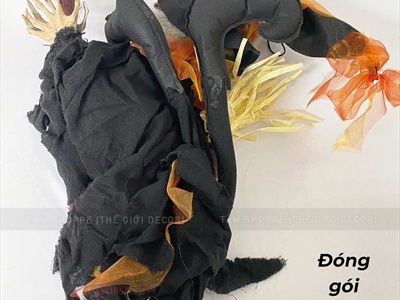 Mô hình phù thuỷ đen cưỡi chổi giãy dụa [Điện tử - Cảm ứng] HLW-MAQUY-43