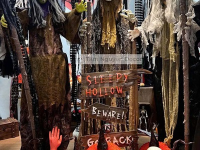 Quả bí ngô Halloween cuốn xoắn dài 4 cỡ [Handmade - Độc lạ] TRAI-BINGO-09