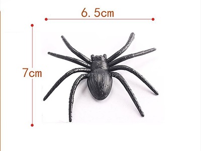 Set 04 con nhện đen nhựa cứng 6cm [Dáng đẹp] TCV-NHEN-11