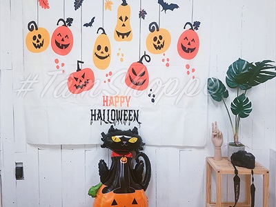 Tranh vải Halloween 130x150cm nhiều chủ đề [Vải dày in đẹp - Tặng kẹp treo, đinh tường] TRANHVAI-01