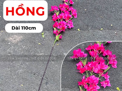 Cành hoa giấy giả trang trí [Nhiều màu - Dài 110cm] CANHHOA-06