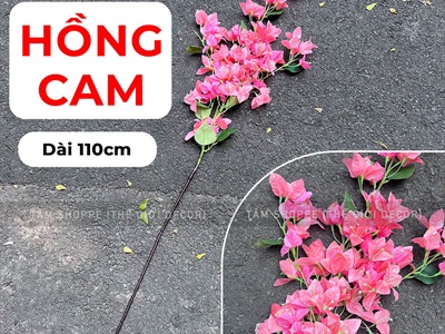 Cành hoa giấy giả trang trí [Nhiều màu - Dài 110cm] CANHHOA-06