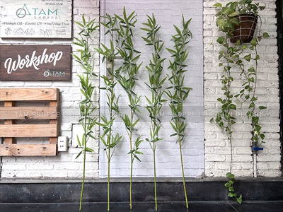 Cành lá tre giả cao150cm [Tự nhiên - Mảnh khảnh] CANHLA-09