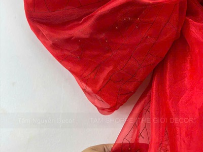 [ORDER 3-5 NGÀY] Nơ vải nhung voan siêu đèn Led [70x150cm - Cắm điện] PK-NO-05