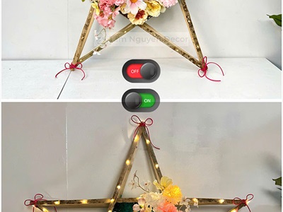 Khung tre lồng đèn ông sao cỡ lớn từ 80cm [Nẹp 2cm/SET tự ráp] LONGDEN-005