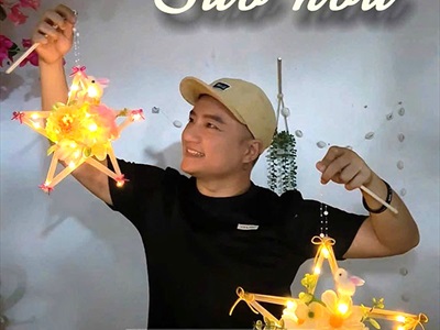 Khung tre lồng đèn ông sao cỡ nhỏ dưới 50cm [Nan to/ Đủ màu đủ cỡ] LONGDEN-004