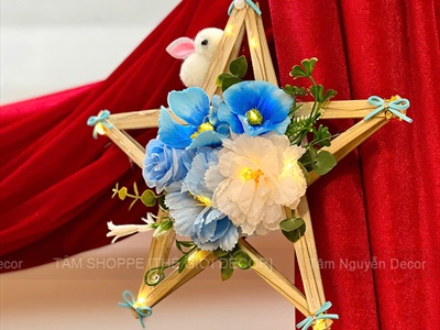 Khung tre lồng đèn ông sao cỡ nhỏ dưới 50cm [Nan to/ Đủ màu đủ cỡ] LONGDEN-004